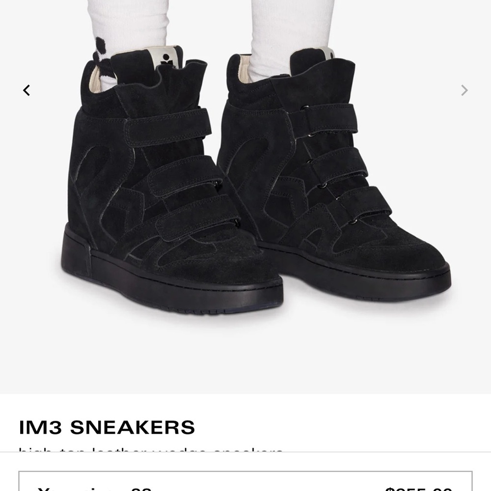 Isabel Marant Black High-Top IM3 Sneakers -BNIB
